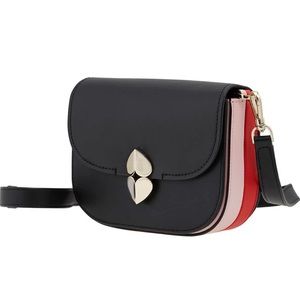Kate spade black lulu, small saddle bag